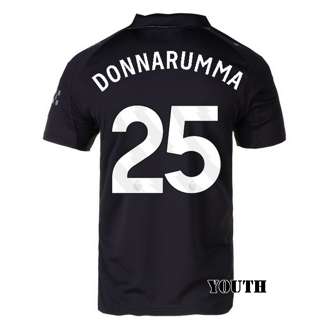 2025/26 Gianluigi Donnarumma #25 Away Youth Soccer Jersey