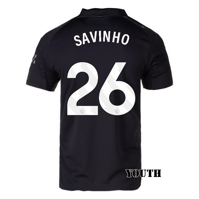 2025/26 Savinho #26 Away Youth Soccer Jersey