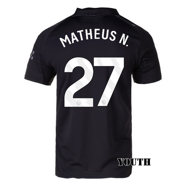 2025/26 Matheus Nunes #27 Away Youth Soccer Jersey