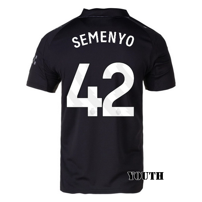 2025/26 Antoine Semenyo #42 Away Youth Soccer Jersey