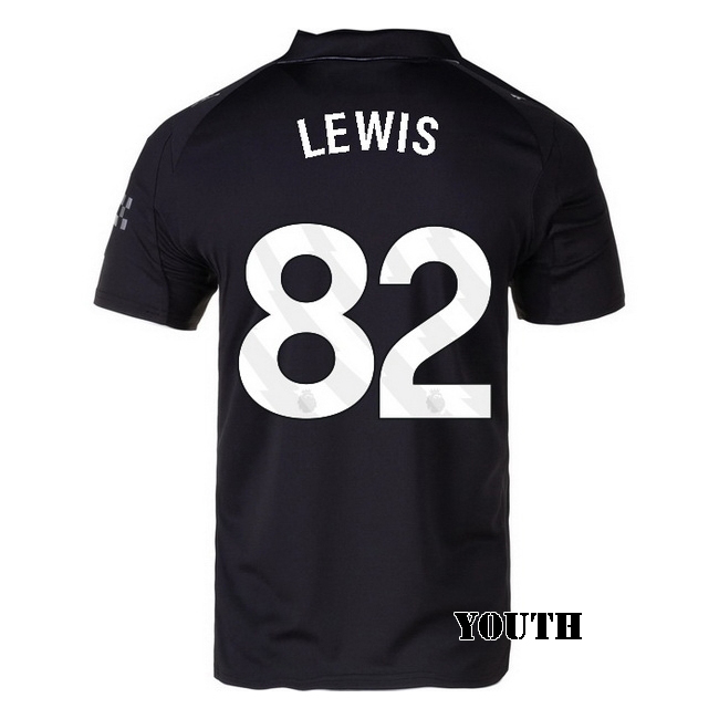 2025/26 Rico Lewis #82 Away Youth Soccer Jersey