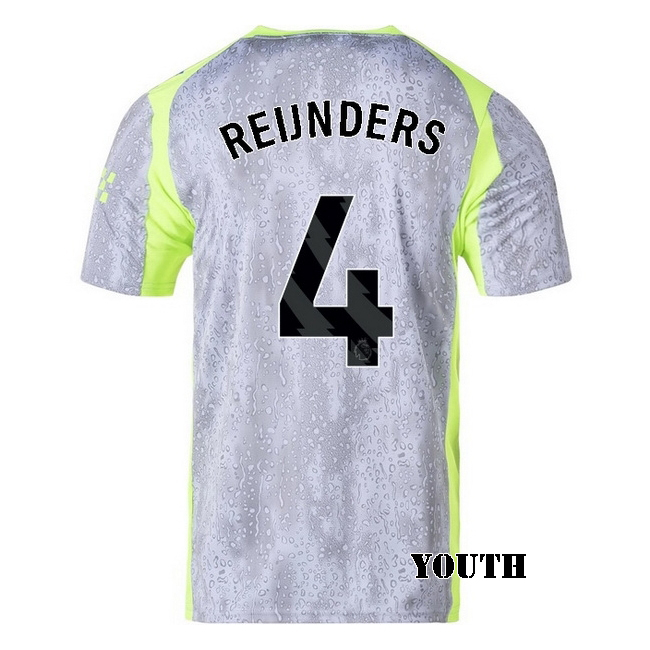 2025/26 Tijjani Reijnders #4 Third Youth Soccer Jersey