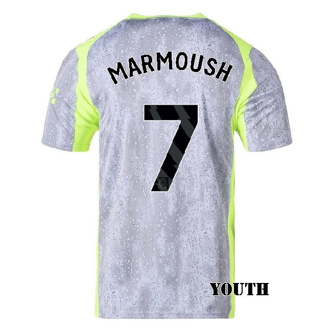 2025/26 Omar Marmoush #7 Third Youth Soccer Jersey