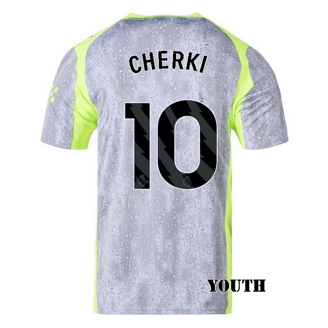 2025/26 Rayan Cherki #10 Third Youth Soccer Jersey
