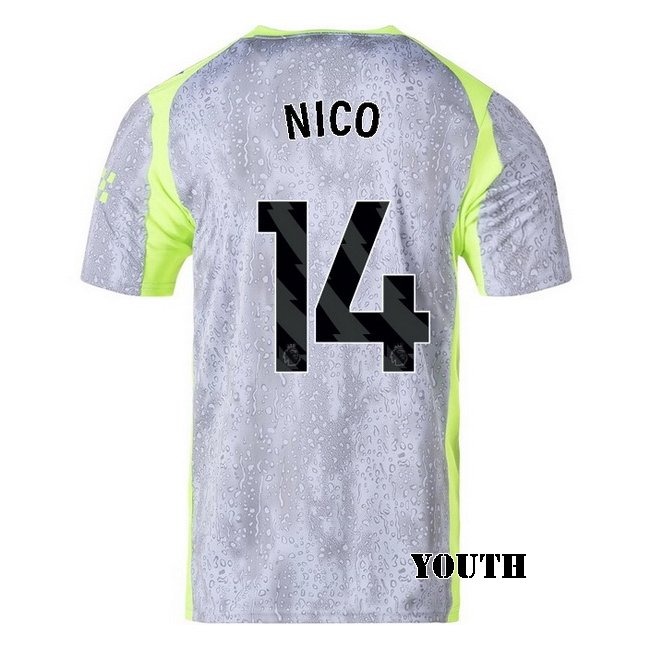 2025/26 Nico Gonzalez #14 Third Youth Soccer Jersey