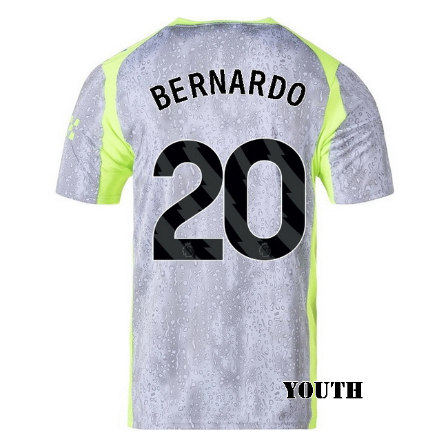 2025/26 Bernardo Silva #20 Third Youth Soccer Jersey