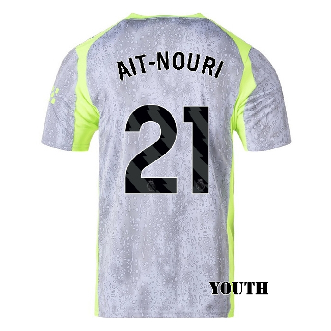2025/26 Rayan Ait-Nouri #21 Third Youth Soccer Jersey