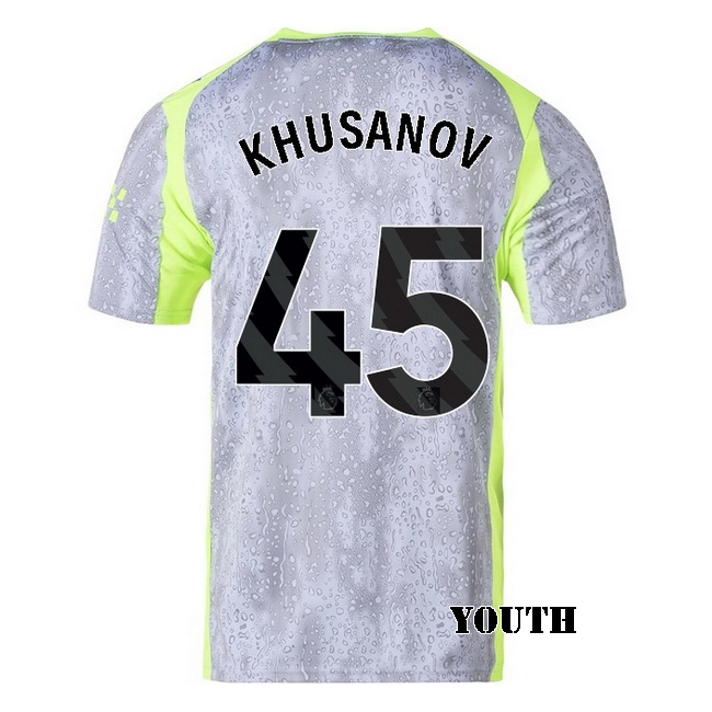 2025/26 Abdukodir Khusanov #45 Third Youth Soccer Jersey