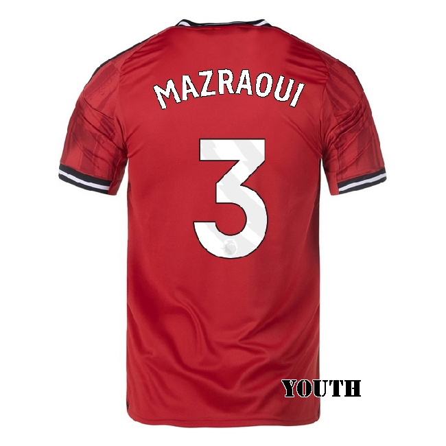 2025/26 Noussair Mazraoui #3 Home Youth Soccer Jersey