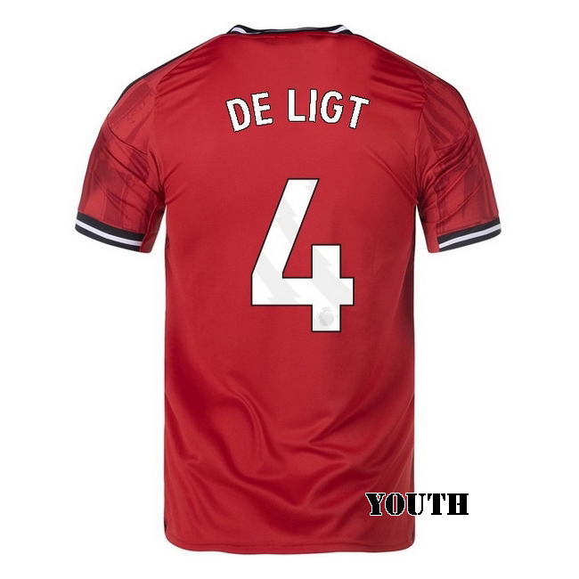 2025/26 Matthijs de Ligt #4 Home Youth Soccer Jersey