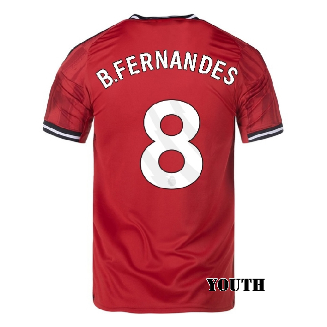 2025/26 Bruno Fernandes #8 Home Youth Soccer Jersey