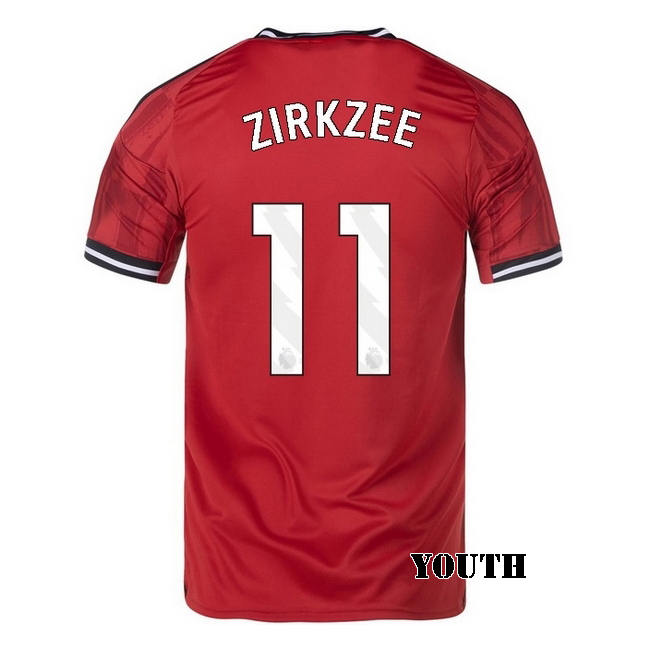 2025/26 Joshua Zirkzee #11 Home Youth Soccer Jersey