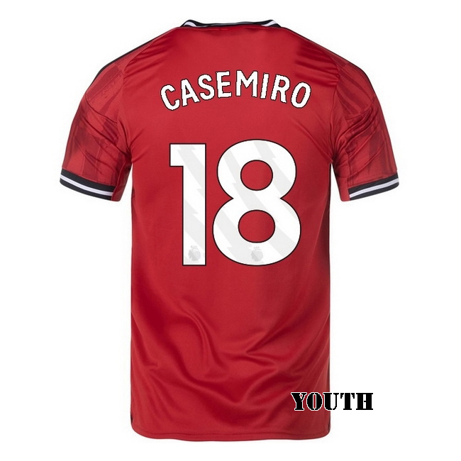2025/26 Casemiro #18 Home Youth Soccer Jersey