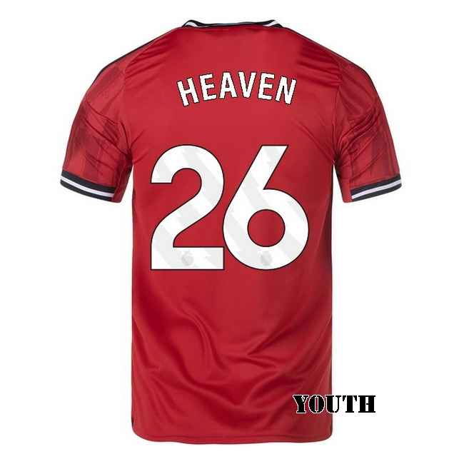 2025/26 Ayden Heaven #26 Home Youth Soccer Jersey
