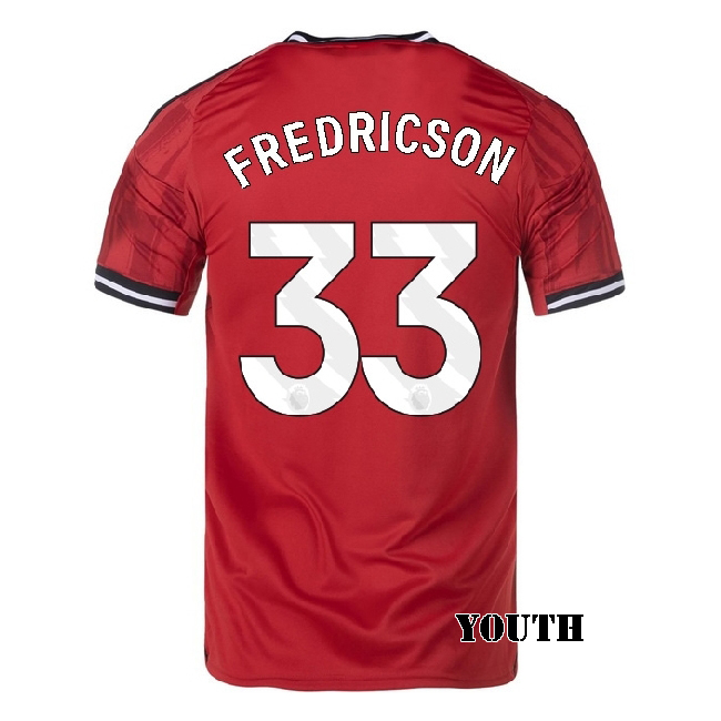 2025/26 Tyler Fredricson #33 Home Youth Soccer Jersey