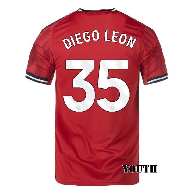 2025/26 Diego Leon #35 Home Youth Soccer Jersey