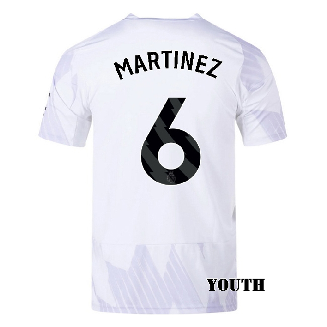 2025/26 Lisandro Martinez #6 Away Youth Soccer Jersey