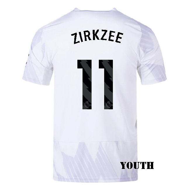 2025/26 Joshua Zirkzee #11 Away Youth Soccer Jersey