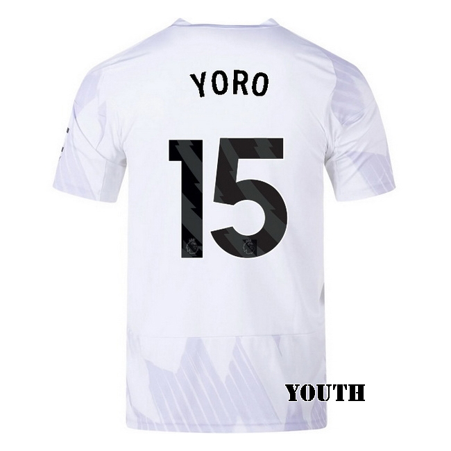 2025/26 Leny Yoro #15 Away Youth Soccer Jersey