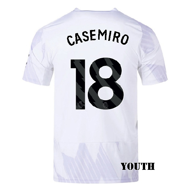 2025/26 Casemiro #18 Away Youth Soccer Jersey