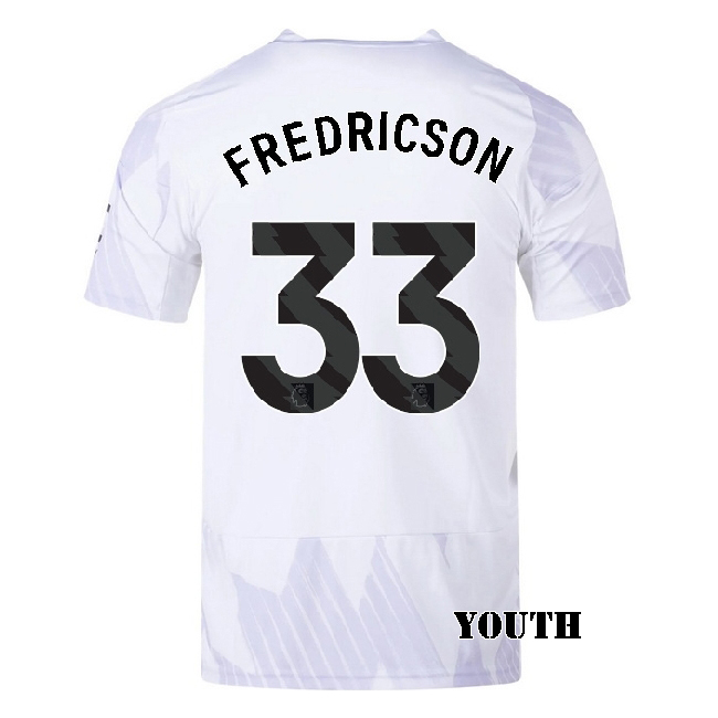 2025/26 Tyler Fredricson #33 Away Youth Soccer Jersey