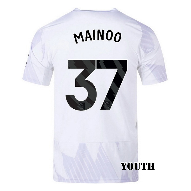 2025/26 Kobbie Mainoo #37 Away Youth Soccer Jersey