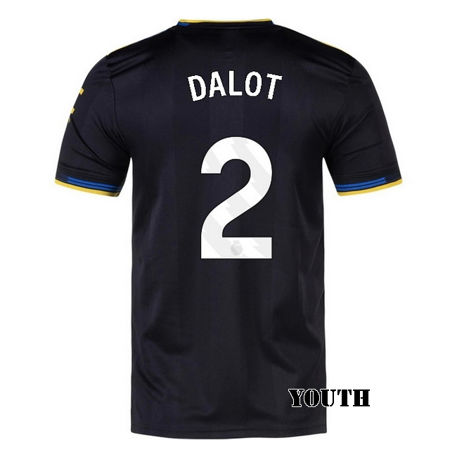2025/26 Diogo Dalot #2 Third Youth Soccer Jersey