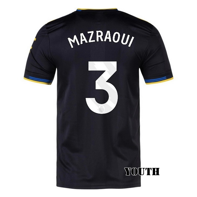 2025/26 Noussair Mazraoui #3 Third Youth Soccer Jersey