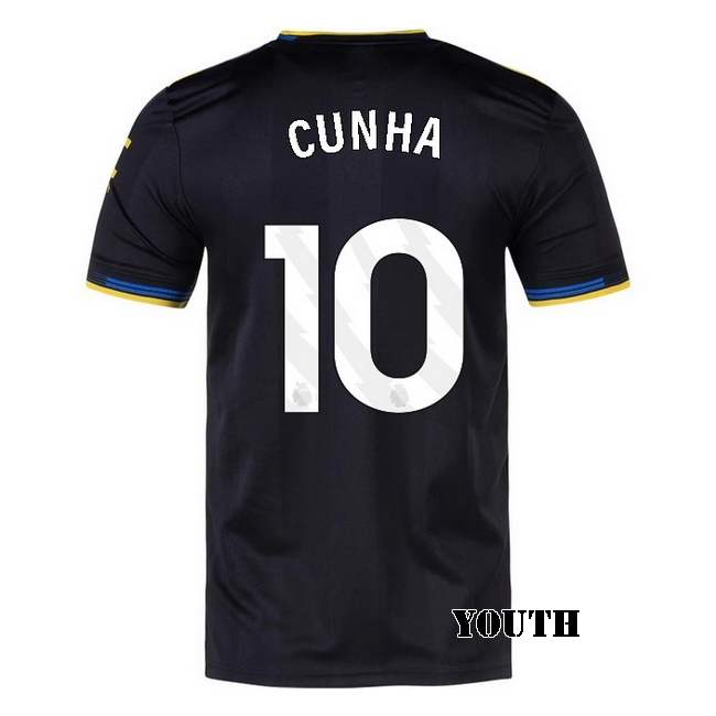 2025/26 Matheus Cunha #10 Third Youth Soccer Jersey