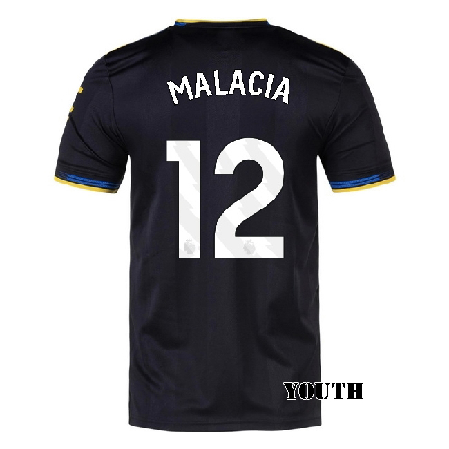 2025/26 Tyrell Malacia #12 Third Youth Soccer Jersey