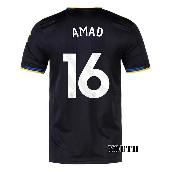 2025/26 Amad Diallo #16 Third Youth Soccer Jersey