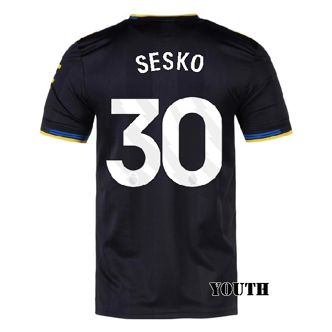 2025/26 Benjamin Sesko #30 Third Youth Soccer Jersey