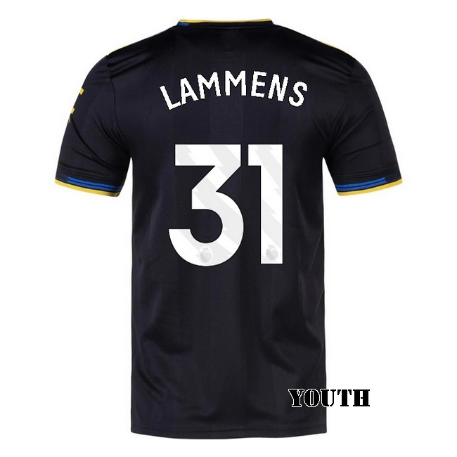 2025/26 Senne Lammens #31 Third Youth Soccer Jersey