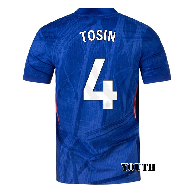 2025/26 Tosin Adarabioyo #4 Home Youth Soccer Jersey