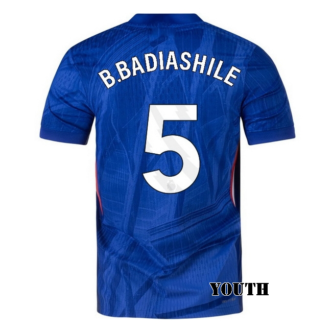 2025/26 Benoit Badiashile #5 Home Youth Soccer Jersey