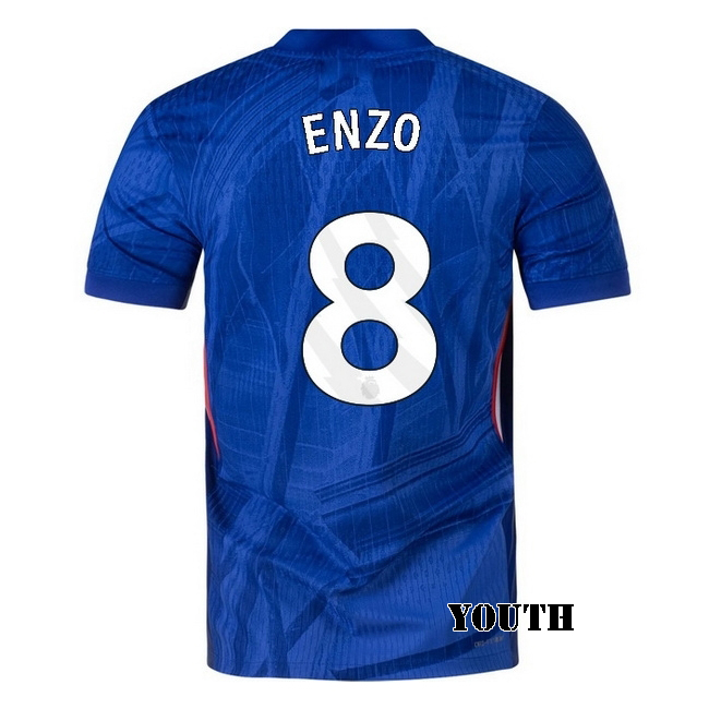 2025/26 Enzo Fernandez #8 Home Youth Soccer Jersey