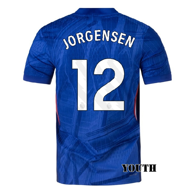 2025/26 Filip Jorgensen #12 Home Youth Soccer Jersey