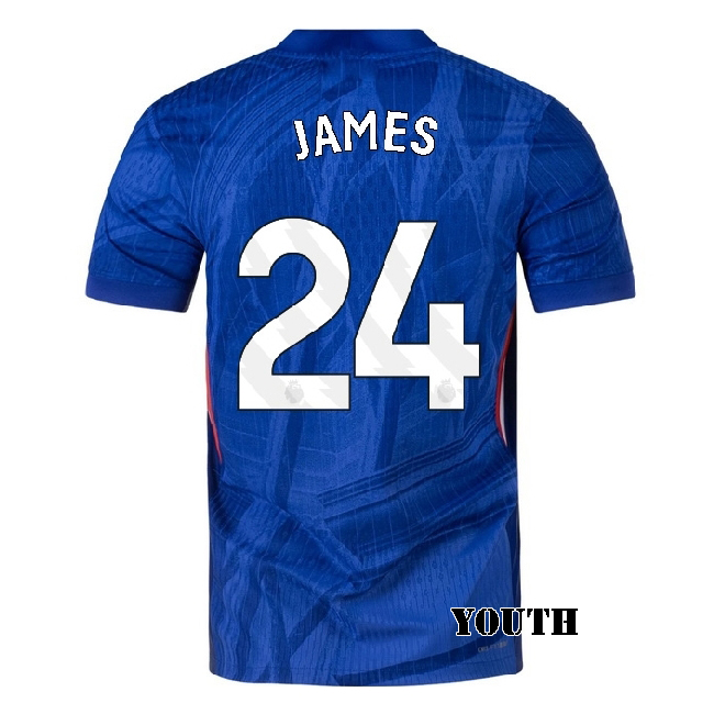 2025/26 Reece James #24 Home Youth Soccer Jersey