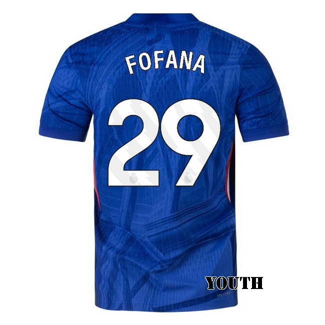 2025/26 Wesley Fofana #29 Home Youth Soccer Jersey