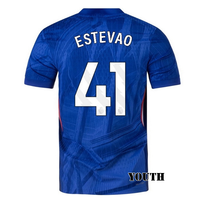 2025/26 Estevao #41 Home Youth Soccer Jersey