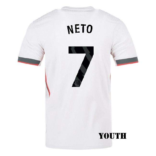 2025/26 Pedro Neto #7 Away Youth Soccer Jersey