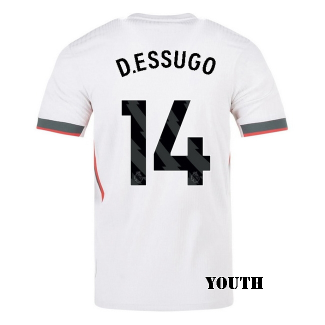 2025/26 Dario Essugo #14 Away Youth Soccer Jersey