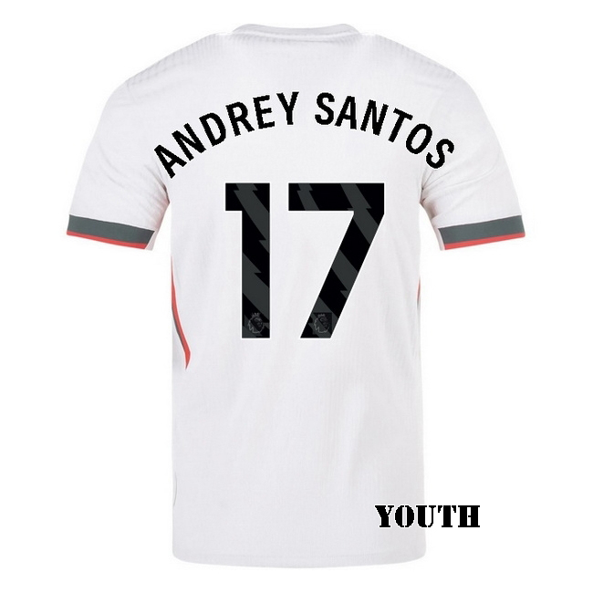 2025/26 Andrey Santos #17 Away Youth Soccer Jersey