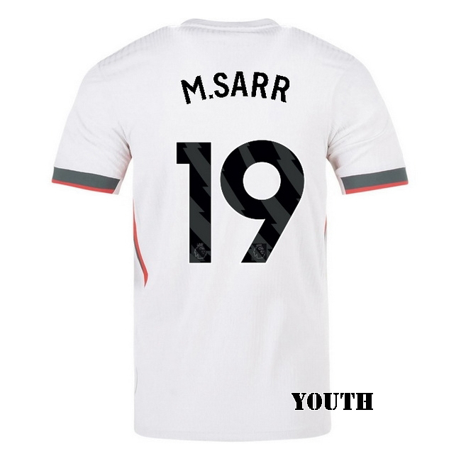 2025/26 Mamadou Sarr #19 Away Youth Soccer Jersey