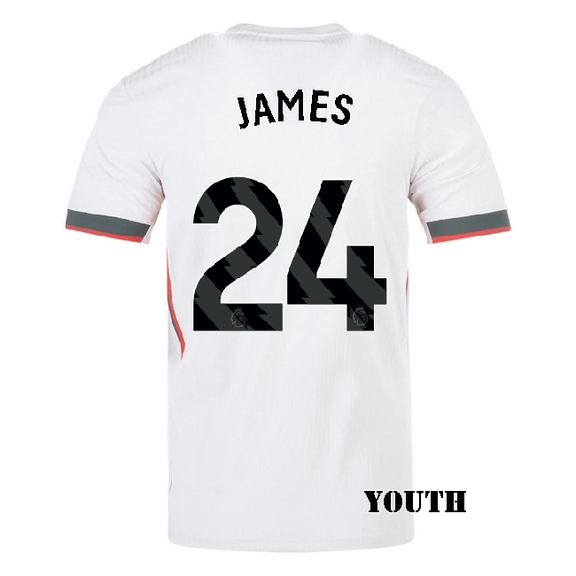 2025/26 Reece James #24 Away Youth Soccer Jersey