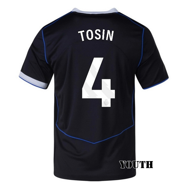 2025/26 Tosin Adarabioyo #4 Third Youth Soccer Jersey