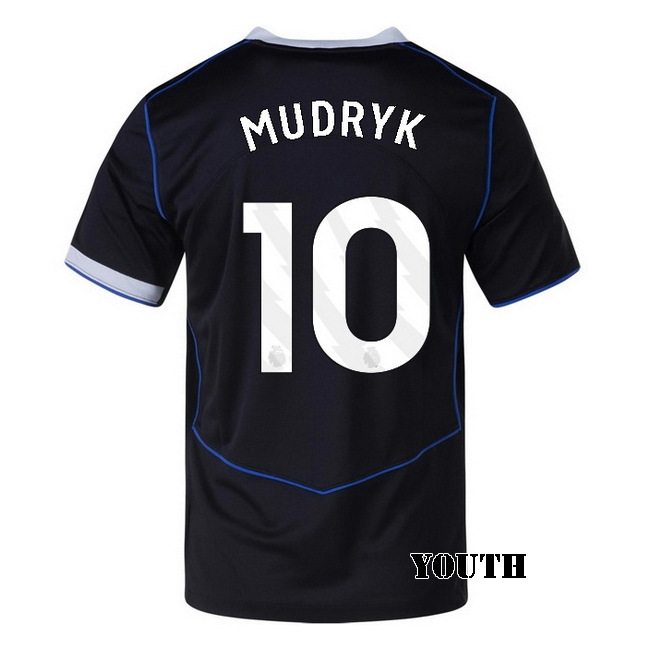 2025/26 Mykhaylo Mudryk #10 Third Youth Soccer Jersey
