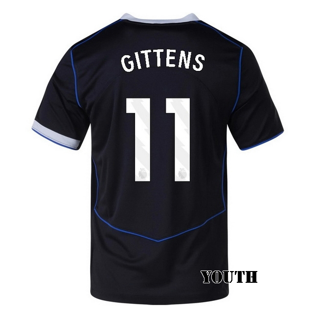 2025/26 Jamie Gittens #11 Third Youth Soccer Jersey