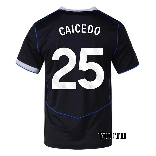 2025/26 Moises Caicedo #25 Third Youth Soccer Jersey
