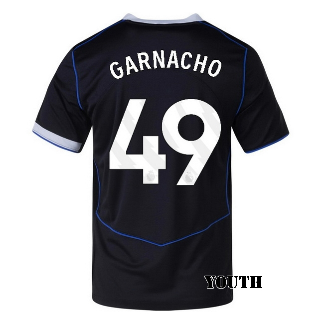 2025/26 Alejandro Garnacho #49 Third Youth Soccer Jersey